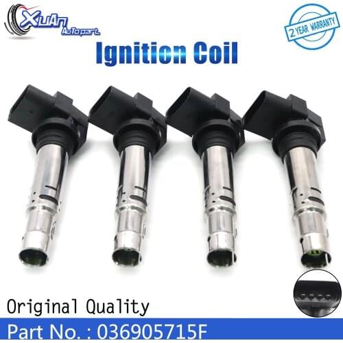 XUAN Ignition Coil 036905715F For Volkswagen SHARAN TIGUAN TOURAN LUPO Skoda OCTAVIA FABIA ROOMSTER SUPERB YETI AUDI A1 A2 A3