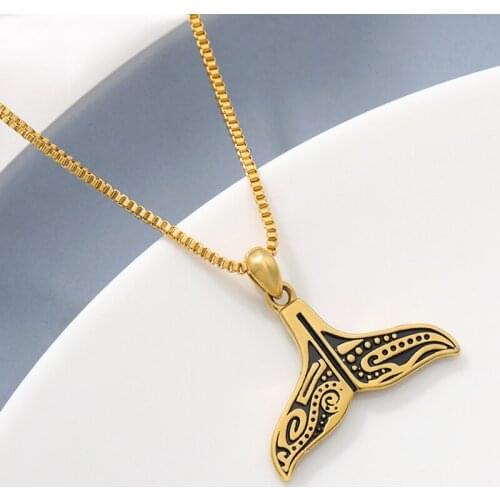 Cute Animals Fashion Boho Mermaid Fishtail Pendant Necklace For Women Gold Choker Chain Jewelry Accessory Friend Gifts