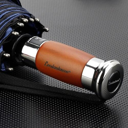 Genuine Brand Large Automatic Umbrella 1.25 meter Business Men Folding Umbrella Rain Windproof Double Layer Golf Umbrellas Male