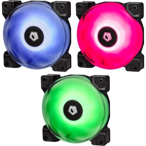 3pcs Pack with RGB Splitter wire. ID-COOLING DF-12025-RGB RGB Sync with Asus/MSI/Gigabyte motherboards,High Static Pressure,PWM