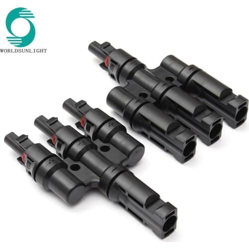 3 in 1 T Branch SOLAR Connector Branch Adapter manufactuers TUV IP67 PV SOLAR Connector Used For Solar Cable 2.5/4/6 mm