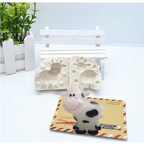 Luyou 3D Cow Cake Fondant Mold,Cake Decoration Tools,Cattle Silicone Molds Pastry Kitchen Baking Accessories FM1108