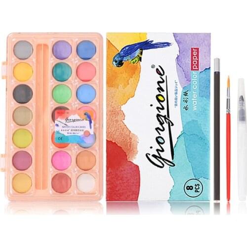5 pcs/set 21 color solid body watercolor painting pigment set Powder cake non toxic beginners Be applicable Art supplies