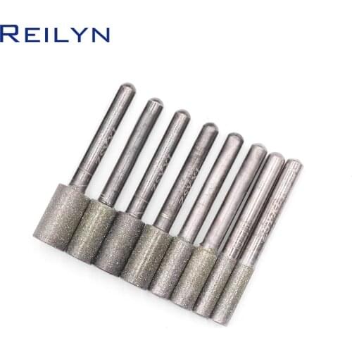 Diamond Cylindrical Grinding Head Fine Sand Grinding Head Electric Grinding Head Jade Grinding and Polishing