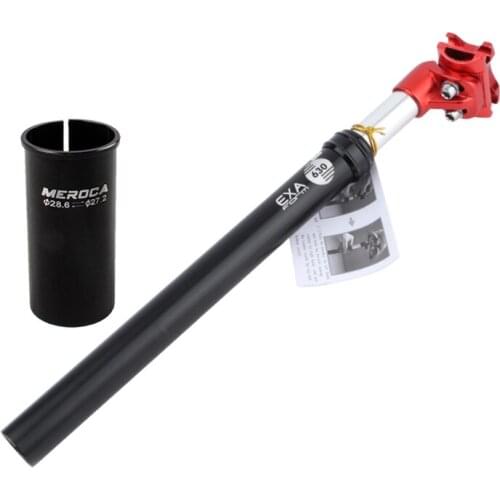 MTB Road Bike Damping Suspension Seatpost Shock Absorber Bicycle Seat Post Aluminum Alloy Shockstop Tube with Adapter 448D