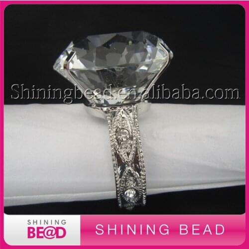 Shiny clear crystal rhinestone napkin ring for wedding table,20pcs/lot,free shipping