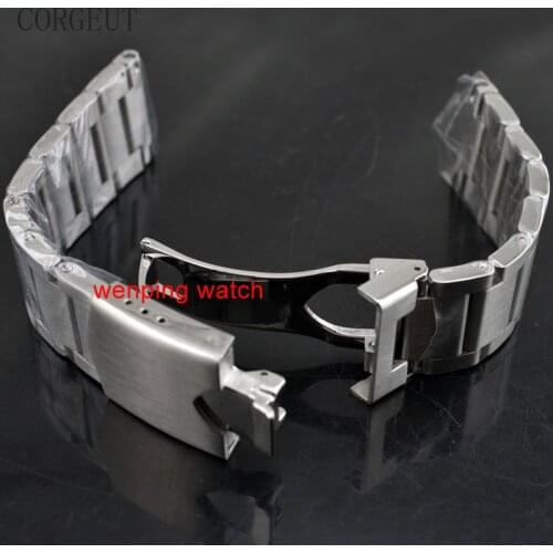 CORGEUT 22MM 316L SOLID STAINLESS STEEL BRACELET WATCH STRAP WATCHES BANDS