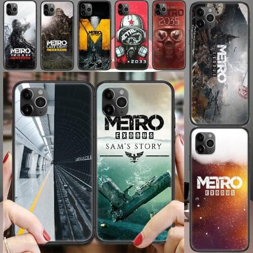 Metro 2033 Exodus Game Phone Case Cover Hull For iphone 5 5s se 2 6 6s 7 8 12 mini plus X XS XR 11 PRO MAX black art prime