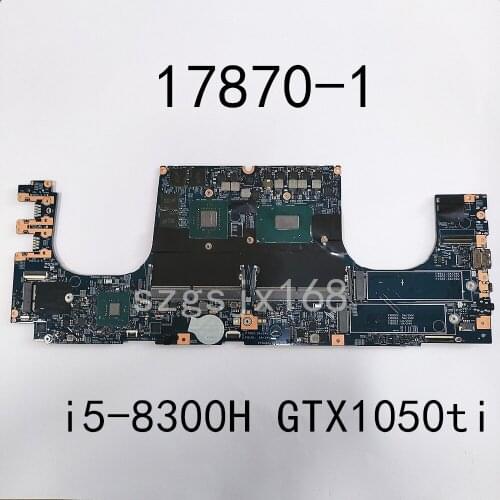 For Lenovo thinkpad x1 extrema 1st gen placa-mãe do portátil 17870-1 448.0dy04. 0011 i5-8300H gtx1050ti testado 100% trabalhando