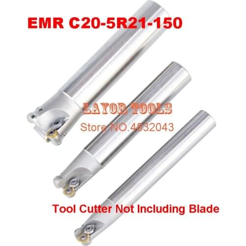 EMR C20-5R21-150 Bore Indexable Shoulder End Mill Arbor,Mill Cutting Tools, Insert of carbide inserts RPMT1003/RPMW1003