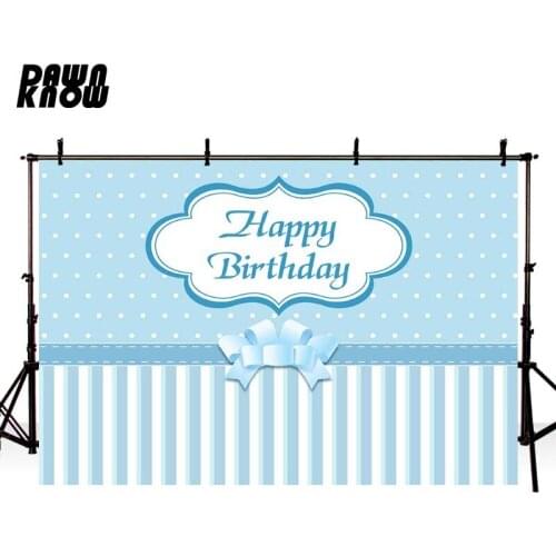 DAWNKNOW Blue Dot Photography Background Backdrop Children Birthday Party Celebrations Photocall Customize Photo Studio GY085