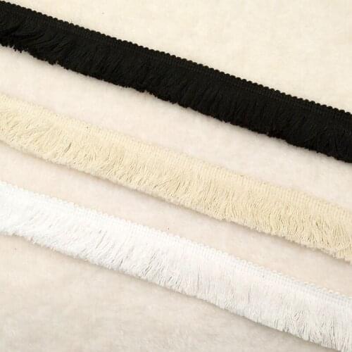 5Yard 3CM width Cotton Lace Fringe Trim Tassel Fringe Trimming For Diy Latin Dress Stage Clothes Accessories Lace Ribbon