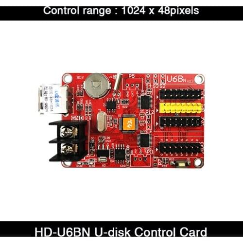 Huidu HD-U6BN Single&Dual Color U-disk LED Display Controller Work With P10 P16 LED Display Panel Module