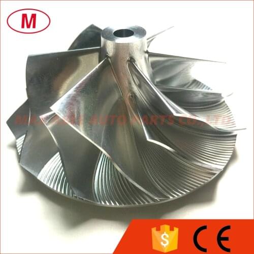 K16 5324-123-2206 Upgrade 54.20/66.56mm 6+6 blades Turbo Billet Compressor wheel/Aluminum 2618/Milling wheel for Audi TTRS