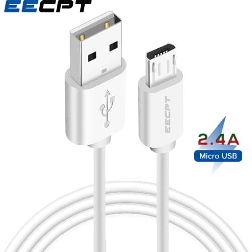 EECPT Micro USB Cable 2.4A Quick Charge Data Wire Microusb Cord Phone Charger Cable for Xiaomi Redmi Note Samsung S7 S6 Android