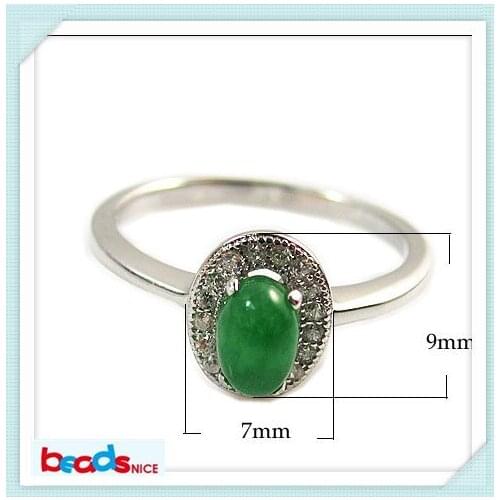 Beadsnice ID26398 925 sterling silver rings with malaysian jade vintage ring
