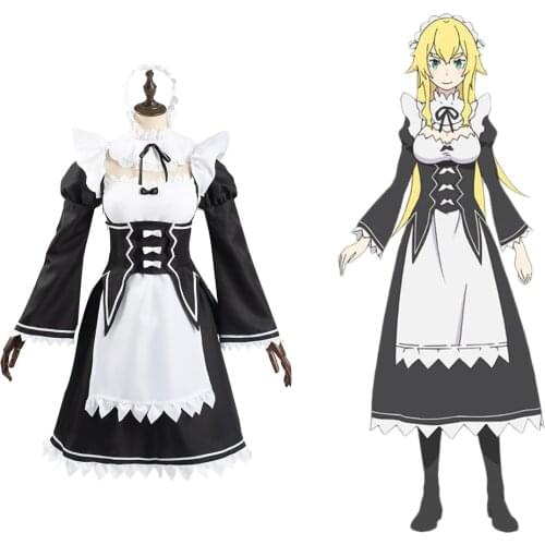 Anime Re:Life in a different world from zero Frederica Baumann Cosplay Costume Dress Outfit