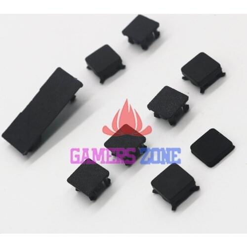 50 Set 9 in 1 Full set dust plug cover Screw Plastic Plug Feet Cover Set For PS3 Slim Console