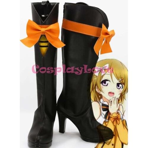 Newest Custom Made Japanese Anime Lovelive! KiRa-KiRa Sensation! Koizumi Hanayo Cosplay Shoes Boots For Halloween Christmas