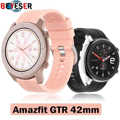 New Soft Silicone Strap for Huami Amazfit GTR 42mm Smart Wristband for Xiaomi Amazfit GTS Watch Wrist Strap Bracelet Correa