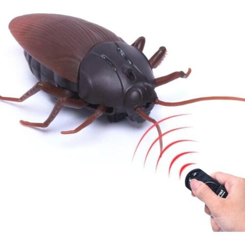 Pb playful bag Funny Simulation Infrared RC Remote Control Scary Creepy Insect Cockroach Toys Halloween /Christmas Gift For Chil