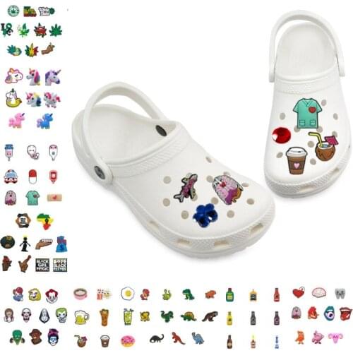 6-9pcs Crystal Animal PVC Shoe Charms Medical Accessories Decorations Syringe Stethoscope Jibz fit Bracelets Ornament Kids Gift