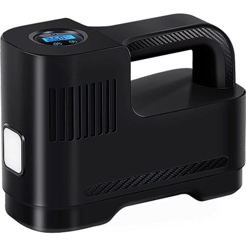 Portable Multifunction Air Compressor DC 12V Air Pump For Car Tires 19 Cylinder Electric Car Pump-Black