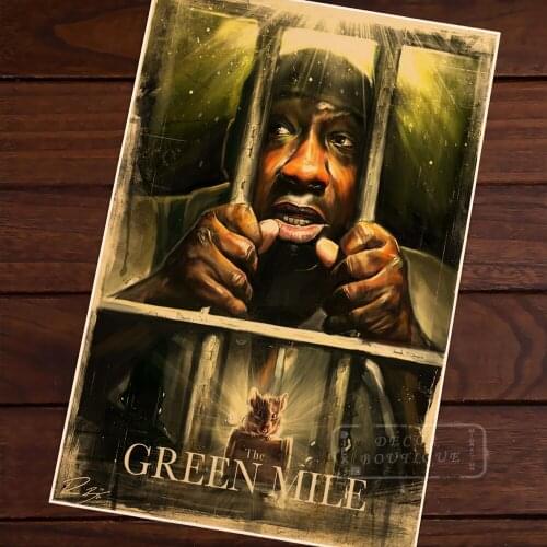 Green Mile by Robert Bruno Memory Old Times Vintage Movie Retro Canvas Poster DIY Wall Sticker Home Bar Posters Decor Gift