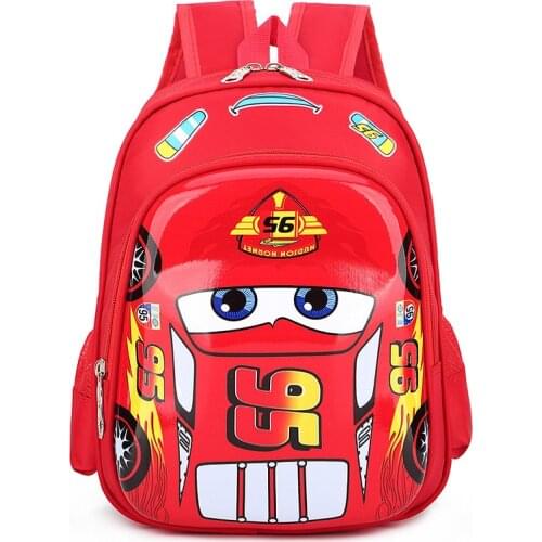 New Diseny cars Cartoons boys bag kindergarten kids safety backpack cute school students 1-6 years old