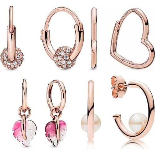 Europe and the United States rose gold earrings fashion closely with renju earring nifty love shape earrings female 520 gift