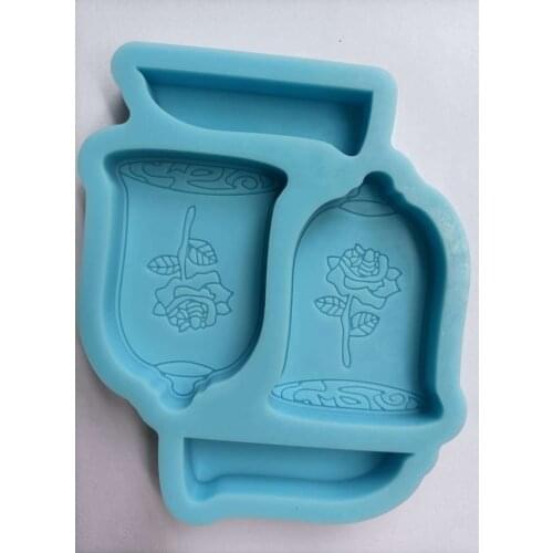 DIY Bell Flower Silicone Mold Resin Keychain Molds Silicon Mold for Fondant Cake Decorating Baking Accessories Chocolate Mold