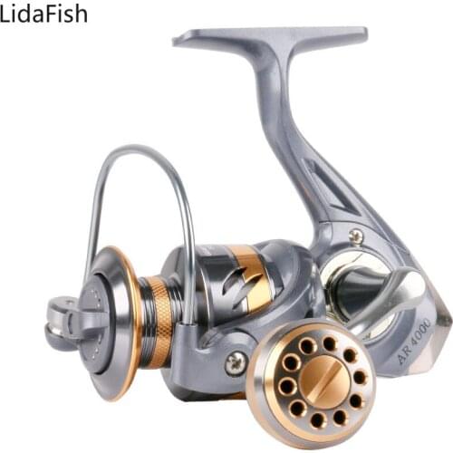 Spinning Fishing Reel 2000-7000 Series Aluminum Spool 5.2:1 Max Drag 6kg Saltwater Carp Fishing
