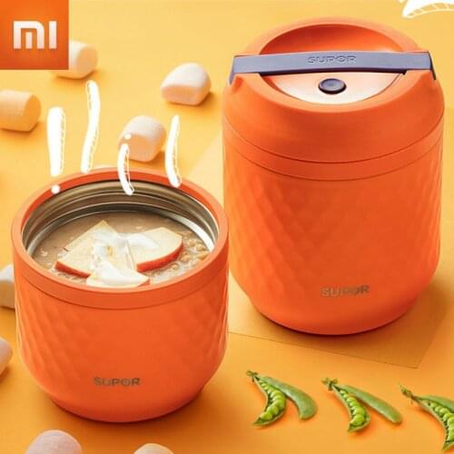 Xiaomi Supor Portable Food Thermos Cup 950ML Stainless Steel Cooking Thermos Braised Beaker Office Thermal Insulation Lunch Box