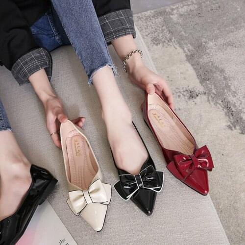 Flat Shoes Women Summer Bowknot Soft Bottom Casual Fashion Flat Bottom Large Size 42 43 Nursing Shoes for Women