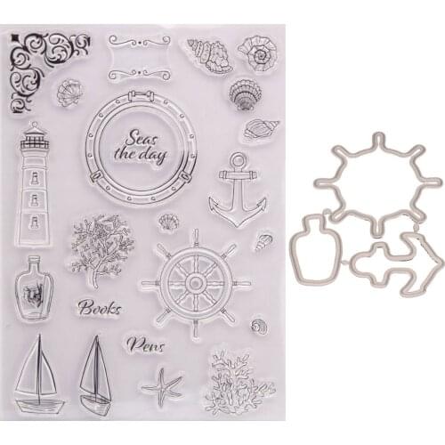 Reunion Navigation Boat Metal Cutting Dies Stamps Stencil for DIY Scrapbooking Photo Album Embossing Decorative Die