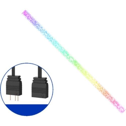 1PC Diamond Crystal Light Bar RGB Chassis Decorative Light Bar LED Magnetic Light Bar 5V 3-pin ARGB Support Aura Sync