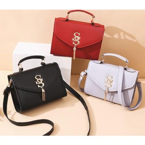 2021 nieuwe mode effen kleur dames kleine vierkante tas portemonnee schoudertas dames reizen kleine vierkante tas handtas