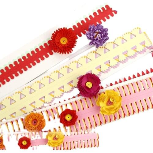5PCS 3D stereo flower Paper DIY craft paper Quilling colorful manual origami materials