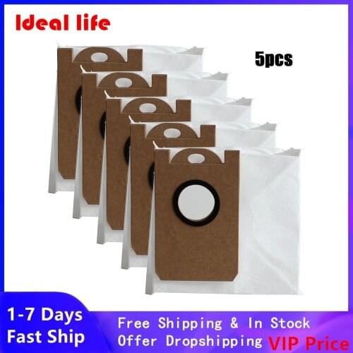 5X Dust Bags Replacement For Proscenic M7 Pro M7 MAX M8 Uoni V980MAX HONITURE Q6 Kyvol Cybovac S31 Robot Vacuum Cleaner Dust Bag