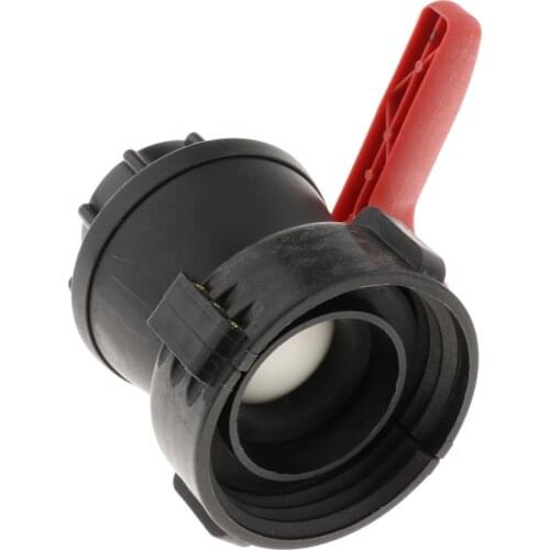 IBC Tank Adapter Garden Water Tank 100mm IBC Tank Adapter for Farm Black