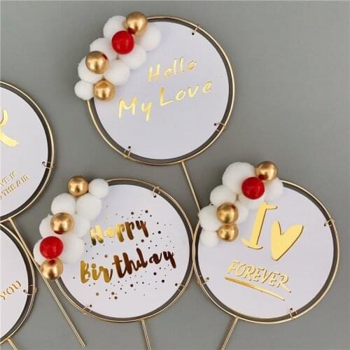 Valentines Day Acrylic Cake Topper Love Heart Wedding Cake Topper Supplies for Valentines Day Wedding Party Cake Decorations