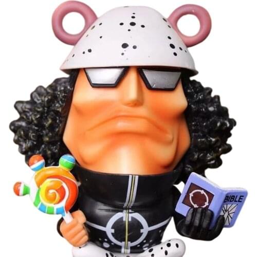 One Piece Anime Figure Action Bartholemew Kuma Figma 13cm ABS Statue Sea Bear Q Version Desktop Collection Car Decoration Toys