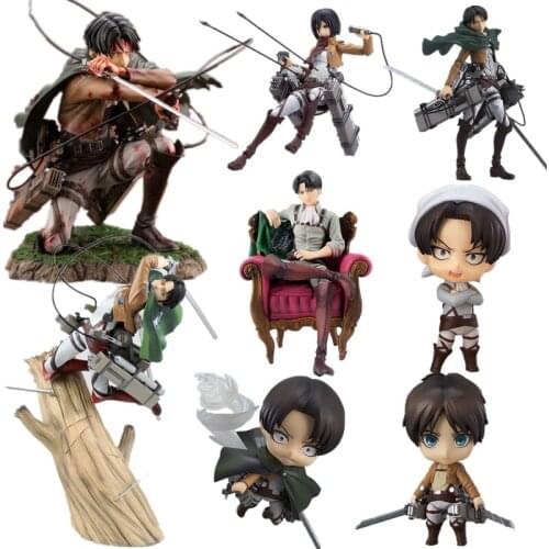 Anime Figure Attack on Titan Artfx J Levi Action Figure 213# Levi Ackerman 417# 375# 207# Eren Yeager 390# Levi Figurine Figure