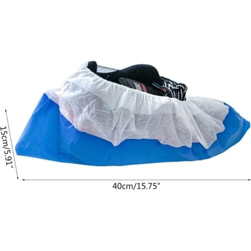 50pcs Disposable Shoe Covers Non-woven Cover Overshoes Non-Slip J2HD