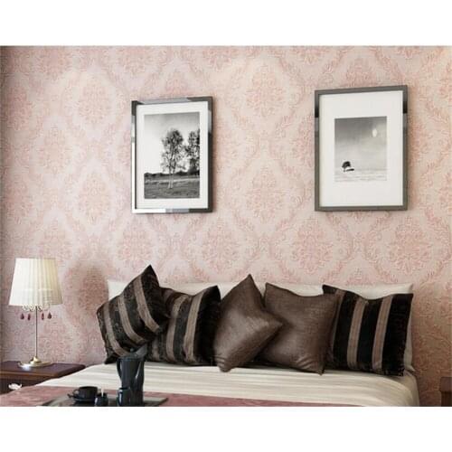 Beibehang High-end fashion European non-woven wallpaper green TV background papel de parede wallpaper for walls 3 d wall paper