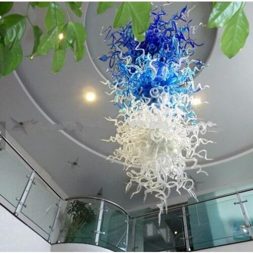 Free Shipping 110/220v AC Led Fashionable Hanging Lamp Blown Murano Glass Chandelier