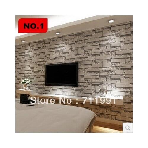 Free shipping stereo PVC imitation brick pattern wallpaper wallpaper background wallpaper bedroom living room TV wall