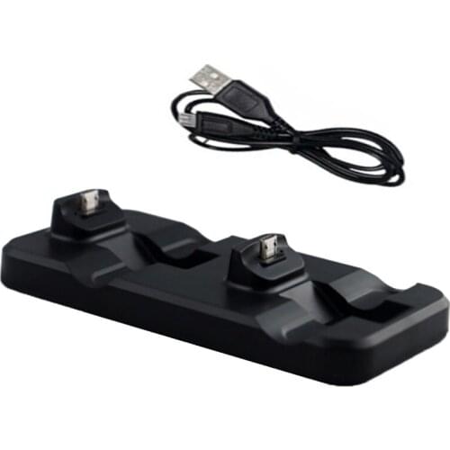 PS4 Dual USB Charger Charging Stand Game Controller Handle Charger Suitable for PS4 Dual Charging Station Stand