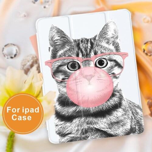 For ipad Cat with eyes series For iPad 10.9 inch Air 4 2020 5th 6th 10.2 inch 8th Generation 12.9 inch Pro 2018 Mini 4 5 Cover