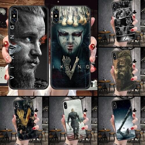 Vikings TV Phone Case For iphone 5 5S SE 2 6 6S 7 8 11 12 Mini Plus X XS XR Pro Max black trend bumper 3D cover tpu coque pretty